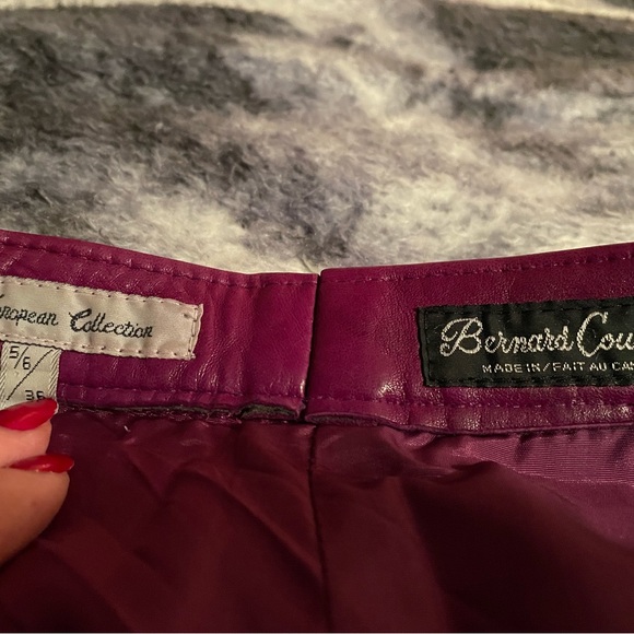 Real leather vintage pants waist 27 inches and butt area 38 inches - Picture 4 of 8